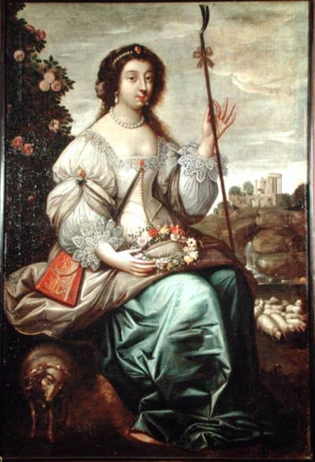 Julie d'Angennes (1607-71) as Astree from Claude Deruet