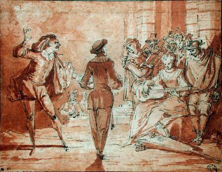 Theatrical Scene from Claude Gillot