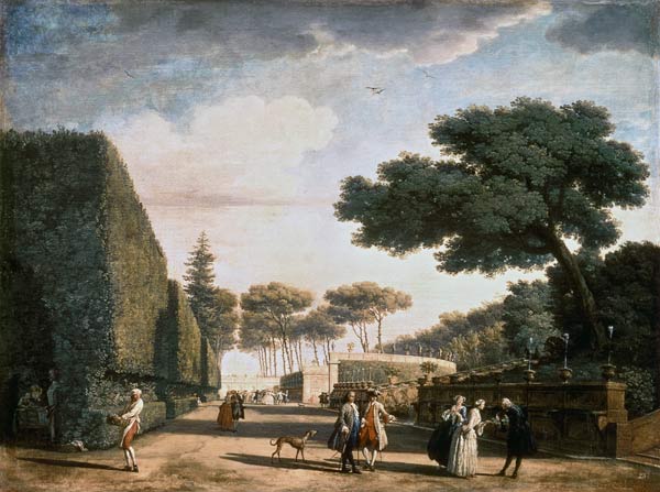 Park der Villa Pamfili in Rom from Claude Joseph Vernet