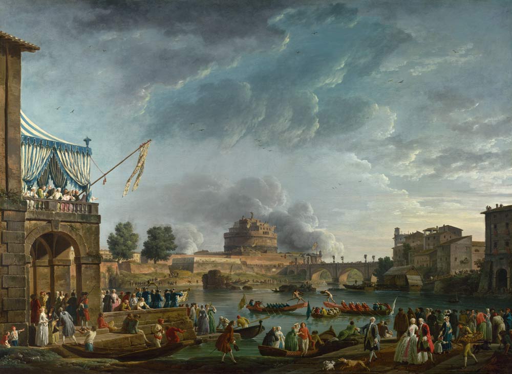 A Sporting Contest on the Tiber at Rome from Claude Joseph Vernet