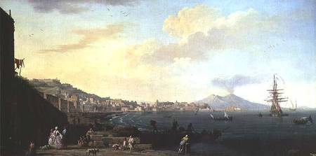 View of Naples with Vesuvius in the Background (pair of 71567) from Claude Joseph Vernet