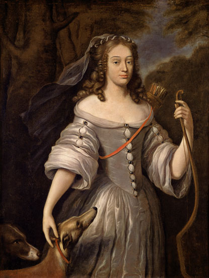 Portrait of Francoise Louise de la Baume le Blanc (1644-1710) Duchesse de Vaujour, also known as Mad from Claude Lefebvre