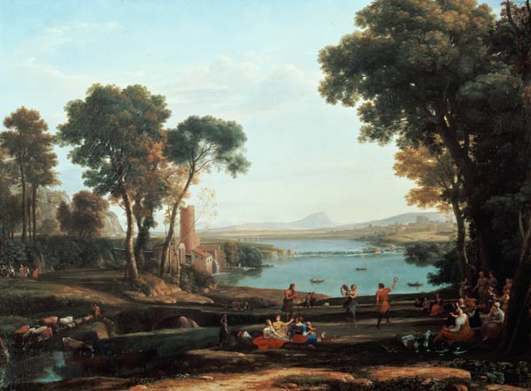 Landschaft mit der Vermählung von Isaak und Rebekka from Claude Lorrain