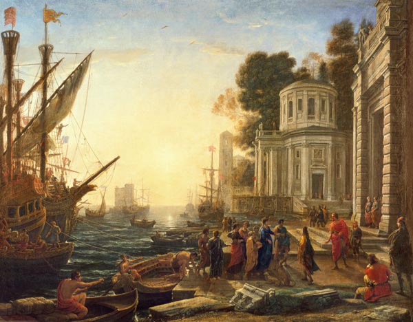 Cleopatra Disembarking at Tarsus from Claude Lorrain