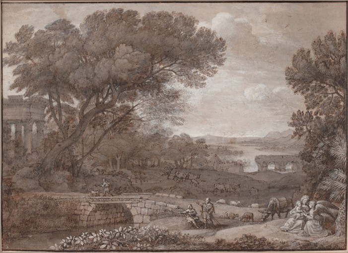 Landscape with the Rest on the Flight into Egypt from Claude Lorrain