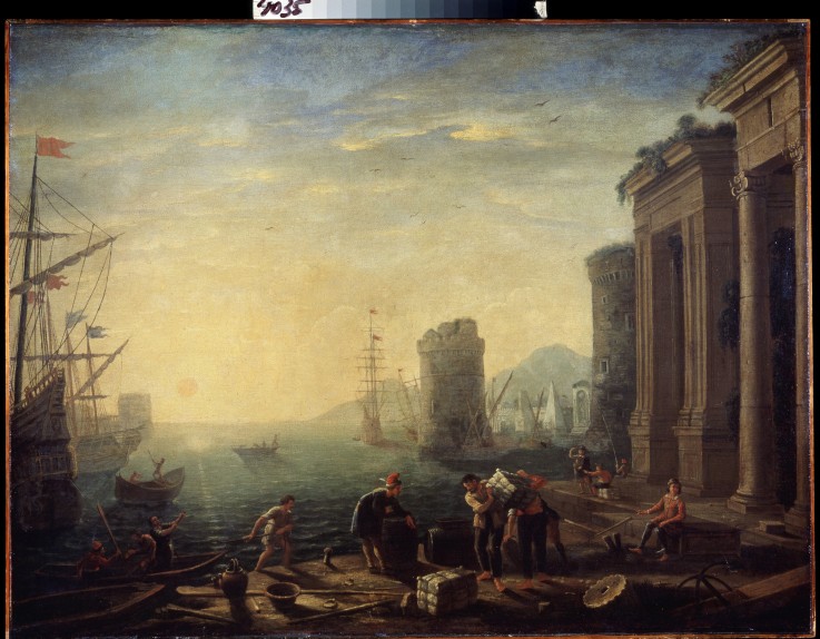 Morning in the Harbour from Claude Lorrain