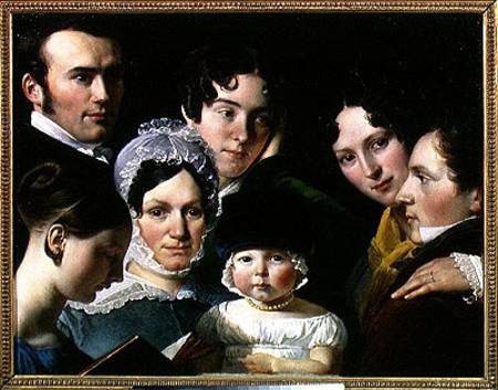The Dubufe Family in 1820 from Claude-Marie Dubufe