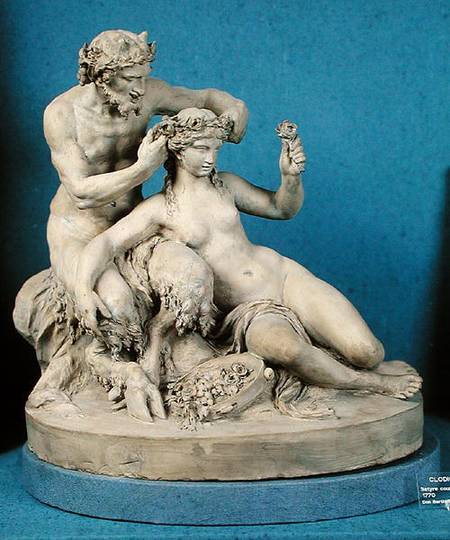Satyr Crowning a Bacchante from Claude Michel Clodion