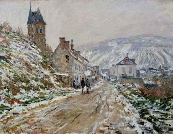 C.Monet, Straßen nach Vetheuil im Winter from Claude Monet