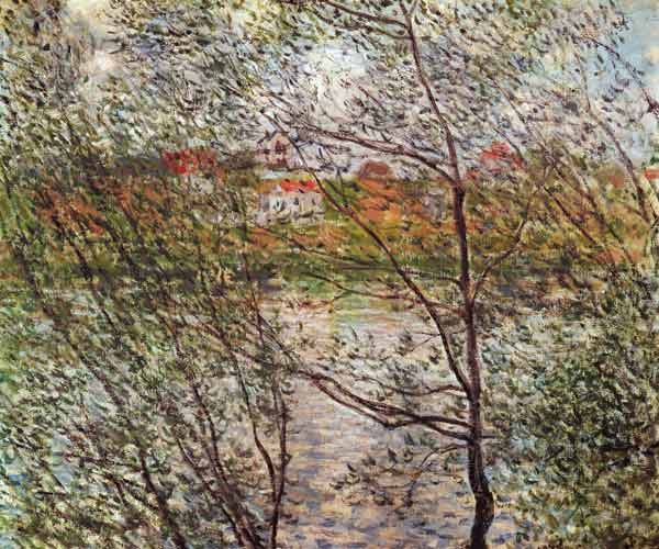 Blick durch Frühlingszweige from Claude Monet
