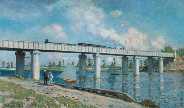 Die Eisenbahnbrücke von Argenteuil from Claude Monet