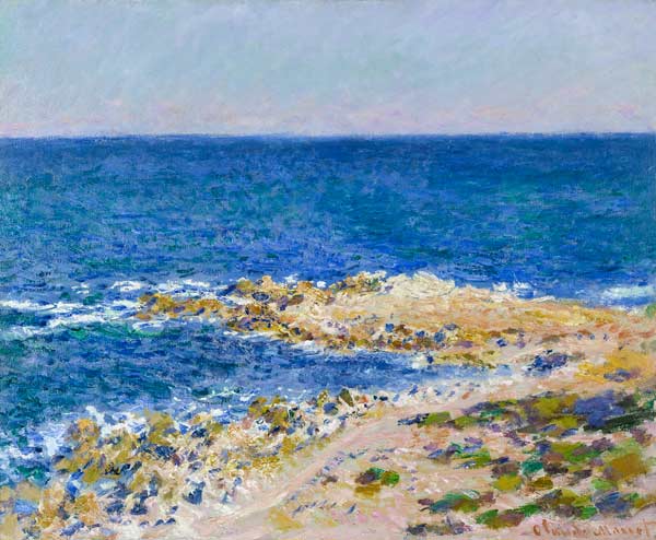 La grande Bleue à Antibes. from Claude Monet