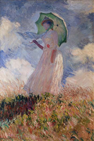 Frau mit Sonnenschirm from Claude Monet