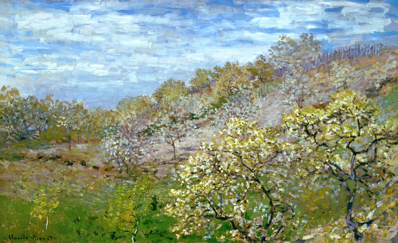 Bäume in Blüte from Claude Monet
