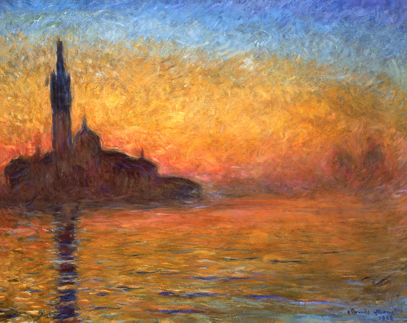Bei Sonnenuntergang in Venedig from Claude Monet