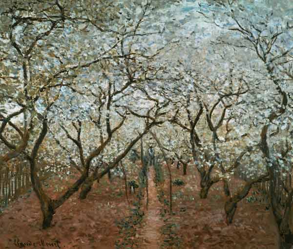 Monet / Blossoming Orchard / 1879 from Claude Monet