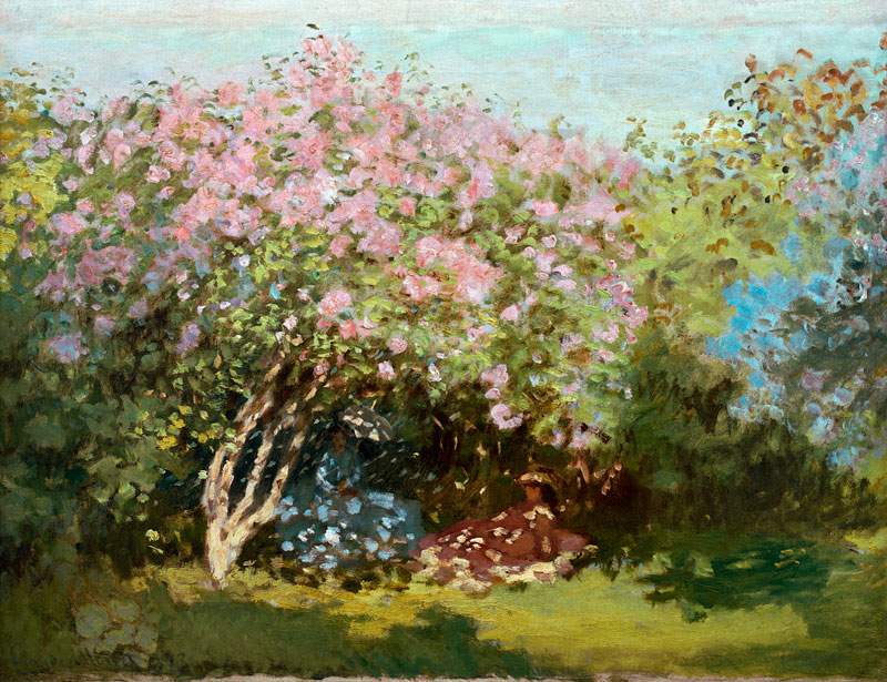Blühender Flieder in der Sonne from Claude Monet
