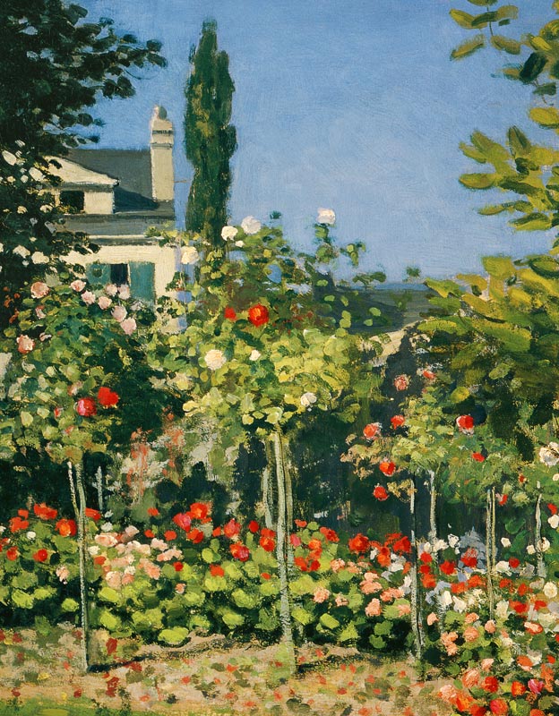 C.Monet, Bluehender Garten (Ausschnitt) from Claude Monet
