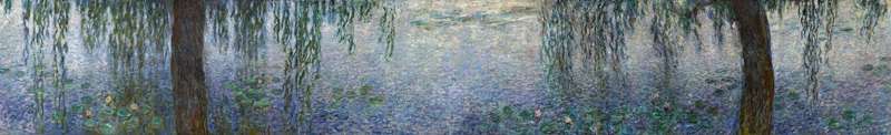 The Water Lilies - Clear Morning with Willows from Claude Monet