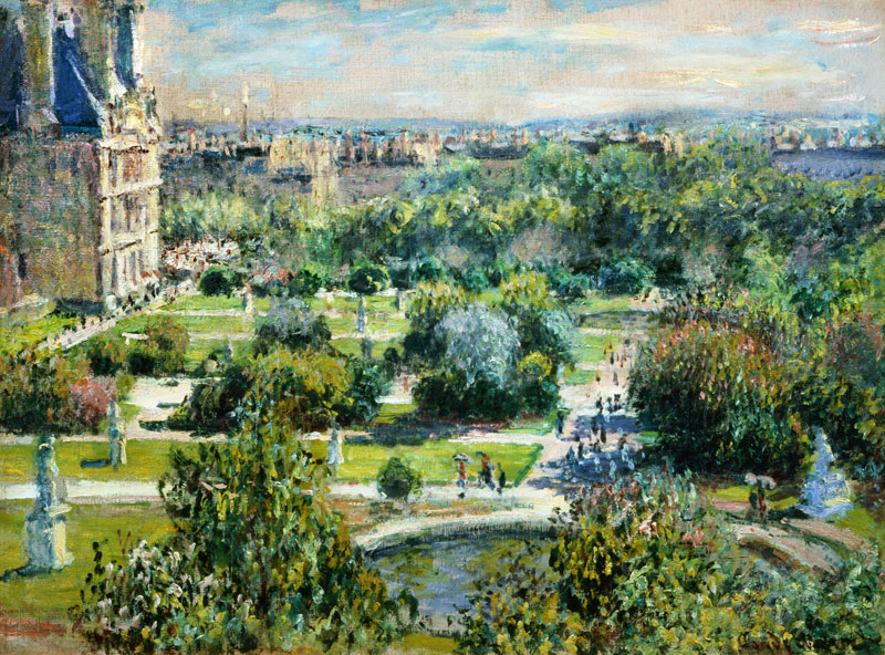 Die Tuillerien from Claude Monet