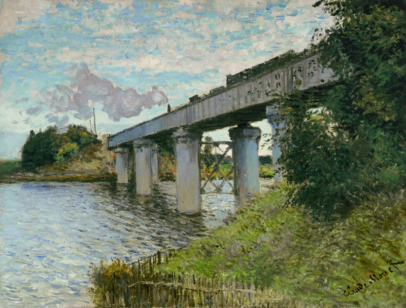 Eisenbahnbrücke bei Argenteuil from Claude Monet
