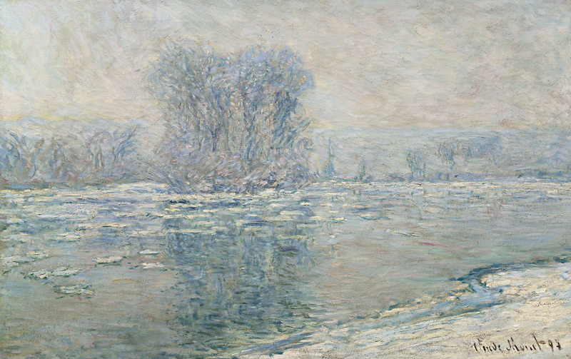 Ice, white effect (Glaçons, effet blanc) from Claude Monet