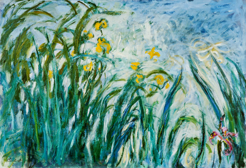 Gelbe und violette Schwertlilien from Claude Monet