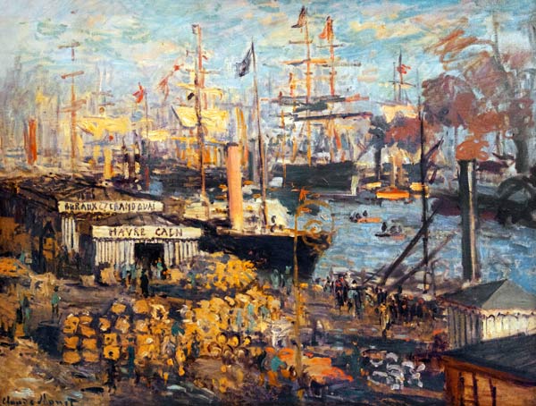 Grand Quai at Havre from Claude Monet