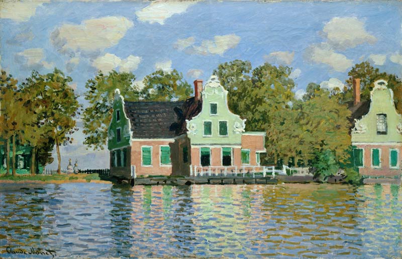 Häuser am Ufer der Zaan from Claude Monet