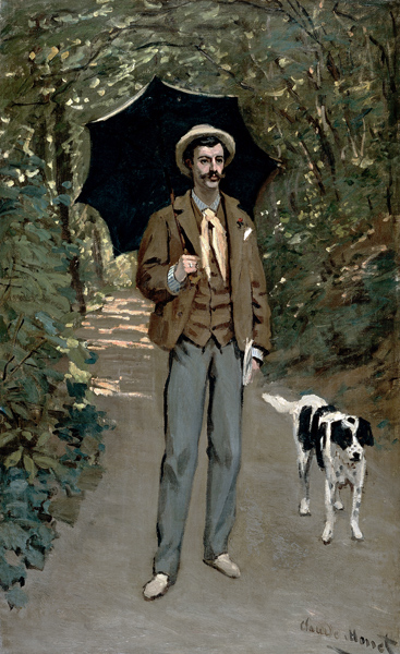 Portrait de Victor Jacquemont au para– sol from Claude Monet