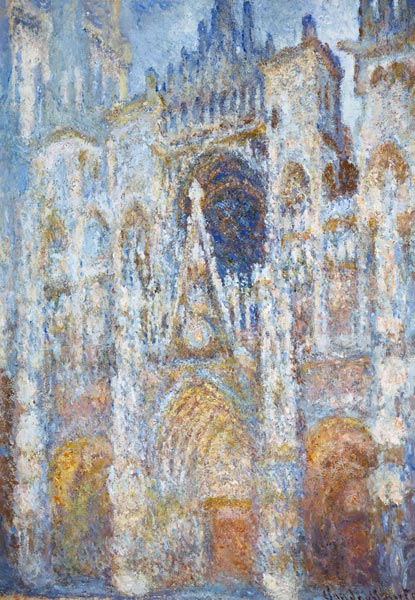 Die Kathedrale von Rouen Das Portal in der Morgensonne Harmonie in blau. from Claude Monet