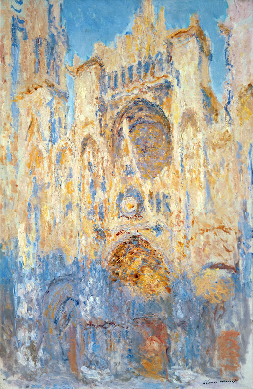 Rouen Cathedral, Effects of Sunlight, Sunset from Claude Monet