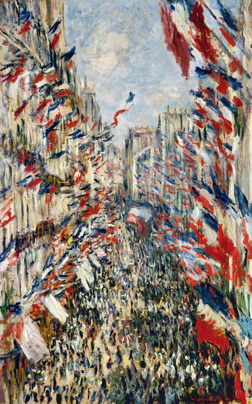 C.Monet, Rue Montorgeuil am 30.Juni 1878 from Claude Monet