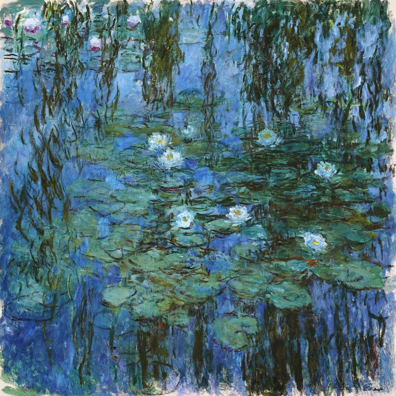 Seerosen mit Trauerweidenzweigen from Claude Monet