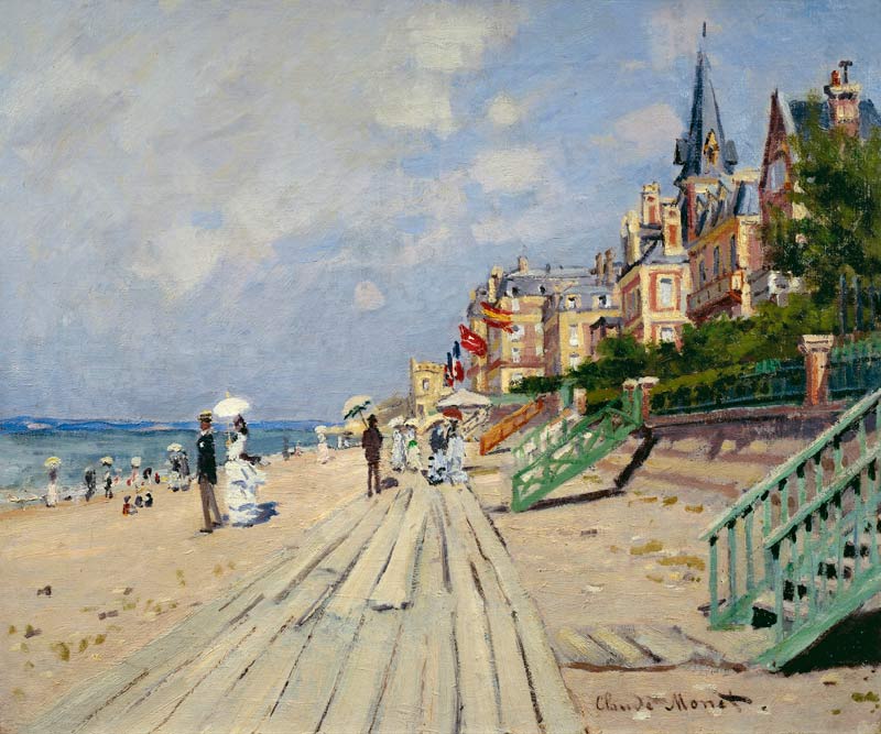 Trouville Beach from Claude Monet