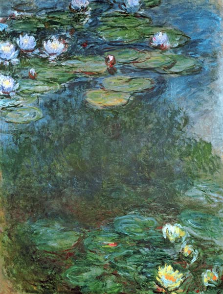 Water-Lilies (oil on canvas) from Claude Monet