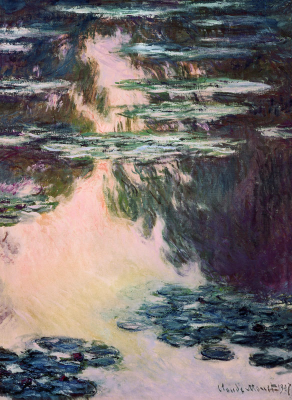 Waterlilies with Weeping Willows from Claude Monet