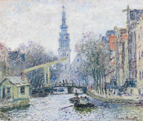 Ansicht von Amsterdam mit Kanal from Claude Monet