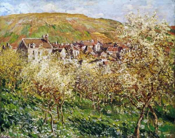 Apple Trees in Blossom from Claude Monet