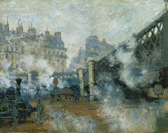 Bahnhof Saint Lazare in Paris from Claude Monet