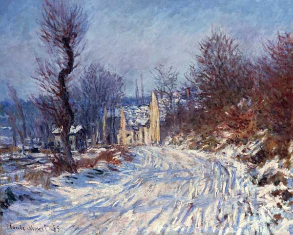 The Road to Giverny, Winter from Claude Monet