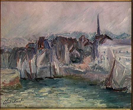 Boats in the Port of Honfleur from Claude Monet