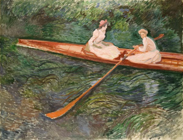 Das rosafarbene Ruderboot (La Barque Rose). from Claude Monet