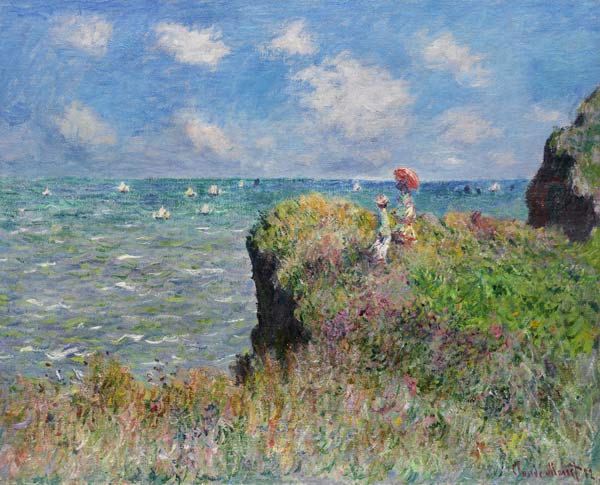 Cliff Walk at Pourville from Claude Monet