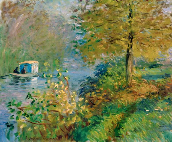 Das Atelierboot des Künstlers from Claude Monet