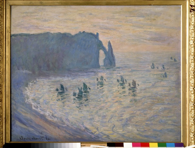 Cliffs at Ètretat from Claude Monet