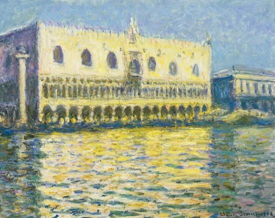 The Ducal Palace, Venice from Claude Monet