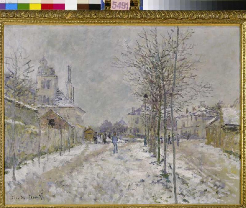 Effet de neige (Boulevard de Pontoise in Argenteuil) from Claude Monet