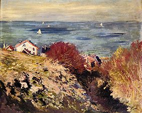 Meeresküste mit Häusern from Claude Monet