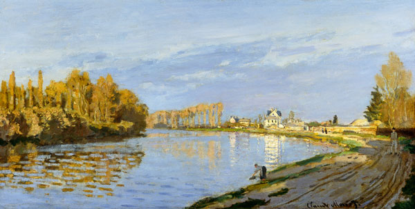The Seine at Bougival from Claude Monet